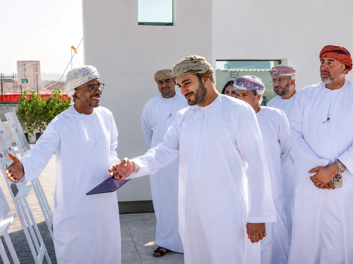 H H Sayyid Theyazin Visits Cultural Complex Project Site
